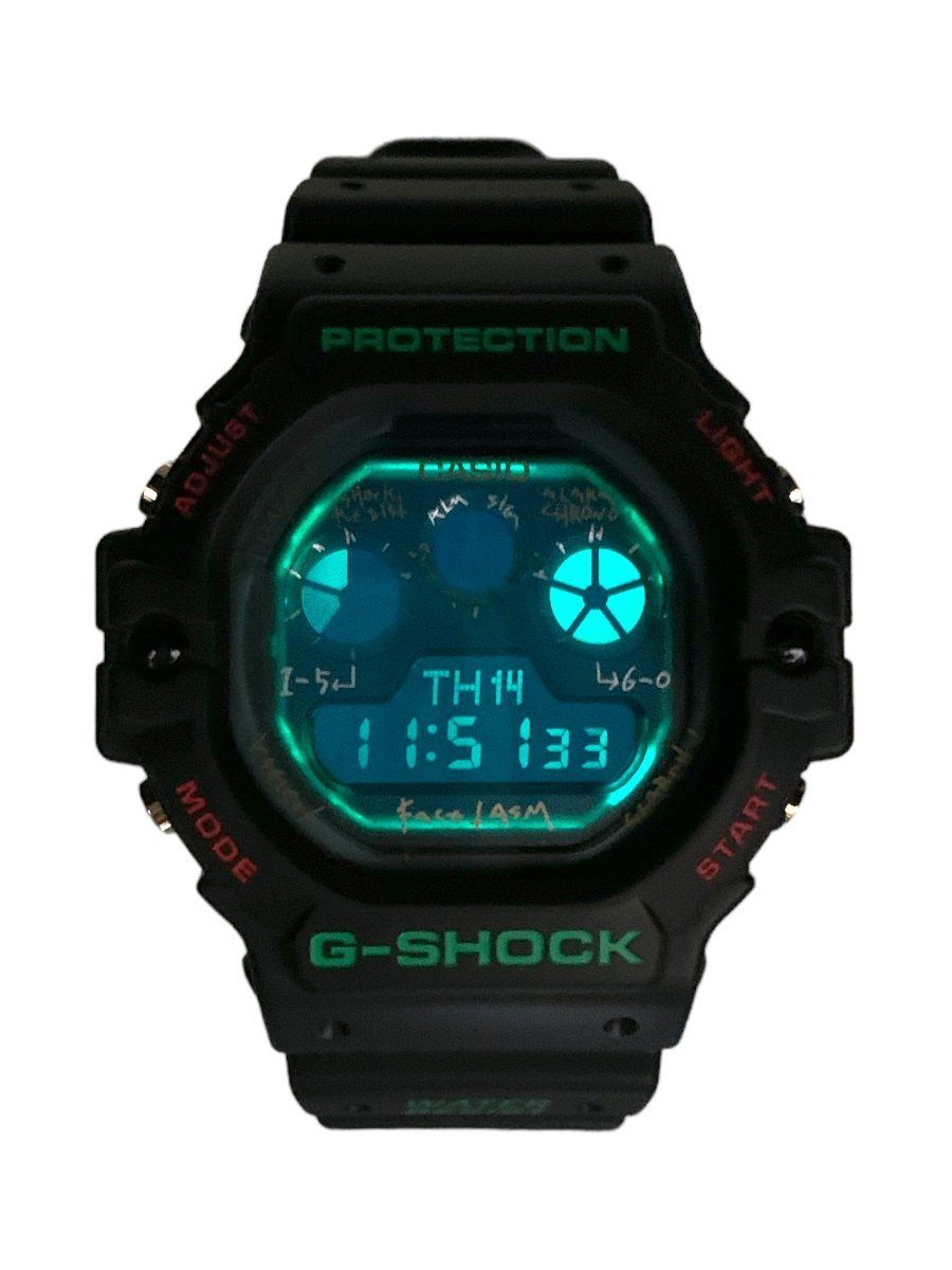 CASIO (カシオ) G-SHOCK Gショック × FACETASM (ファセッタズム) デジタル腕時計 クォーツ DW-5900FA ブラック メンズ/036