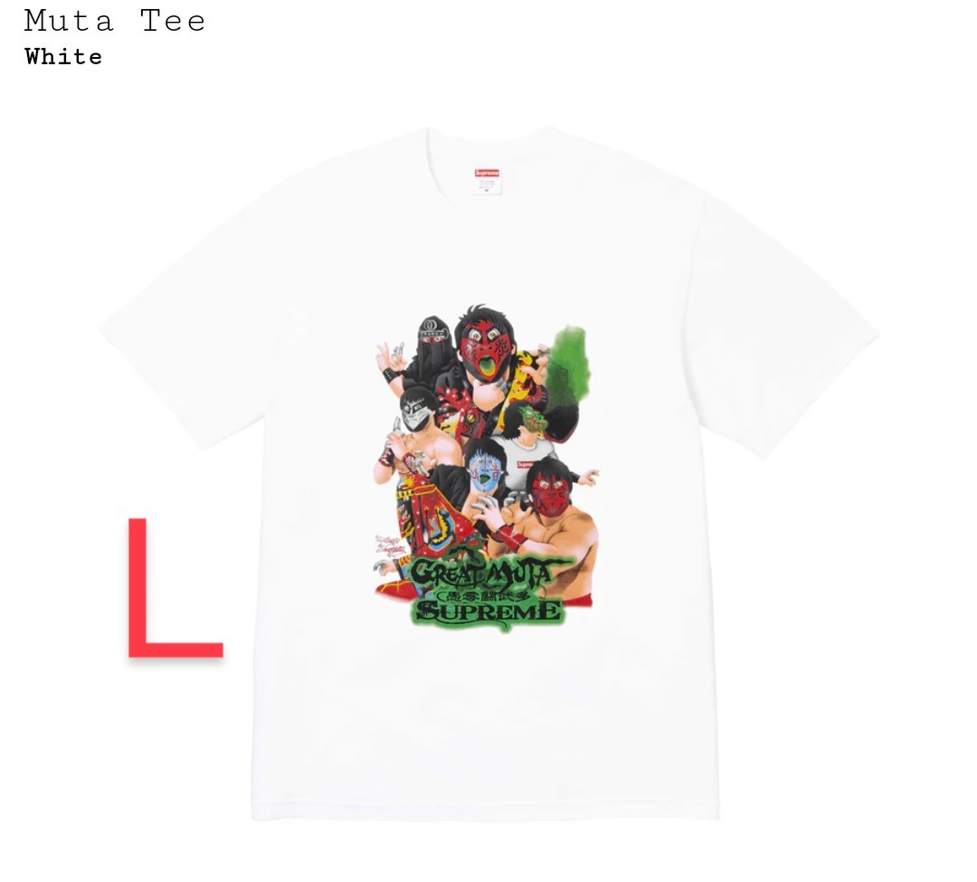 Ｌサイズ Supreme Muta Tee シュプリーム ムータ ムタ 武藤敬司 新日本