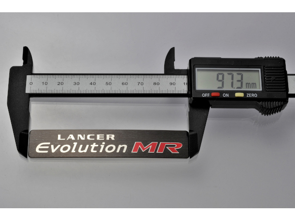 三菱 純正 ランサーエボリューション CT9A CT9W ランエボ 7 ランエボ 8 ランエボ 9 フロアコンソールパネルエンブレム MR8011A017_画像5