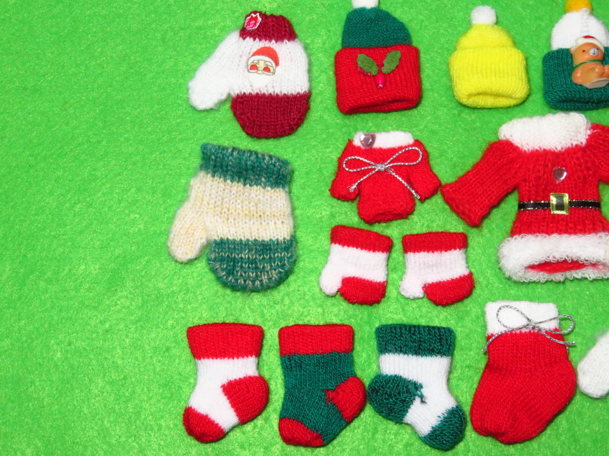 [* Mini knitted 20 piece *]B8 Christmas decoration decoration display ornament * gift wrapping * with translation *