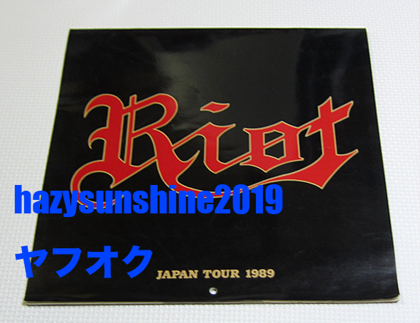 ライオット RIOT JAPAN TOUR 1989 ジャパン・ツアー CALENDAR パンフレット カレンダー LIVE_画像1