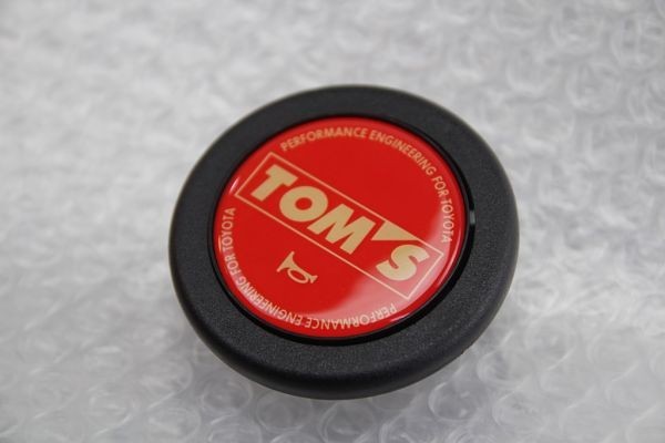 当時物 トムス トヨタ TOMS TOM’S ステアリング ホーンボタン momo モモ Y1009_画像1