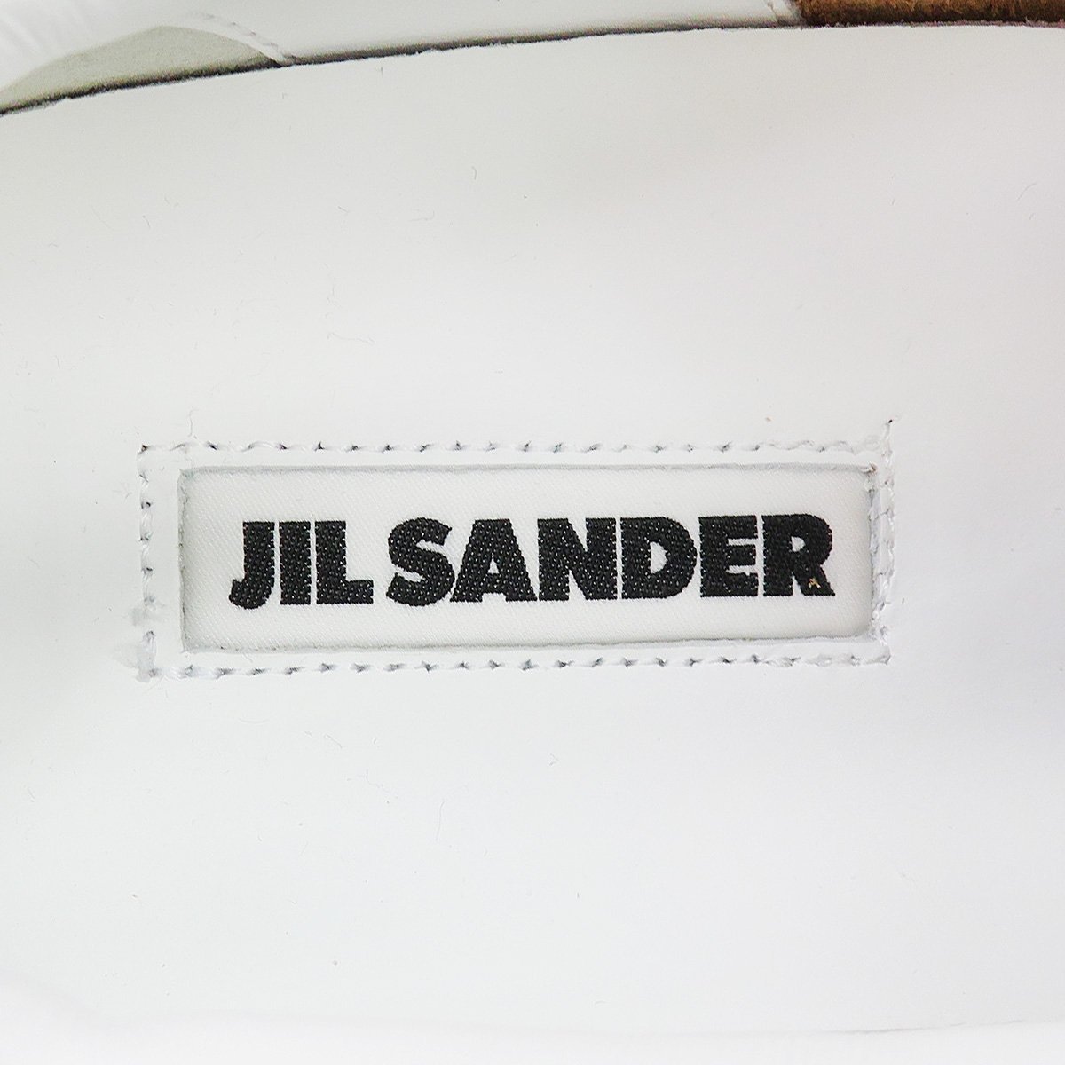 新品同様 JIL SANDER ジルサンダー レザー レースアップ プラットフォーム ローカット スニーカー シューズ 箱付き 46144_画像6