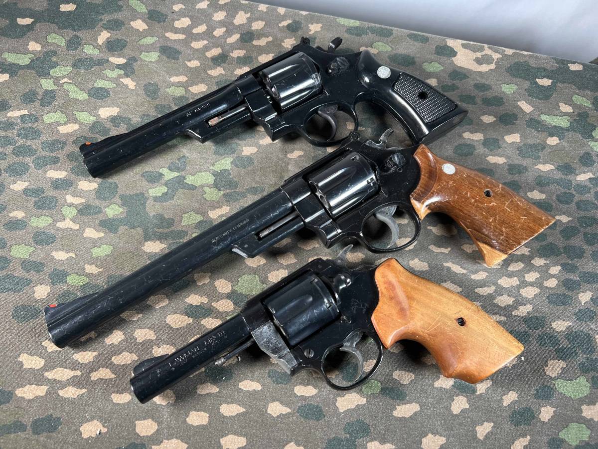 複数メーカー　樹脂製　モデルガン　M29 LAWMAN　357マグナム　MGC　コクサイ　中古品　傷　汚れ　ヒビ　あり　リボルバー