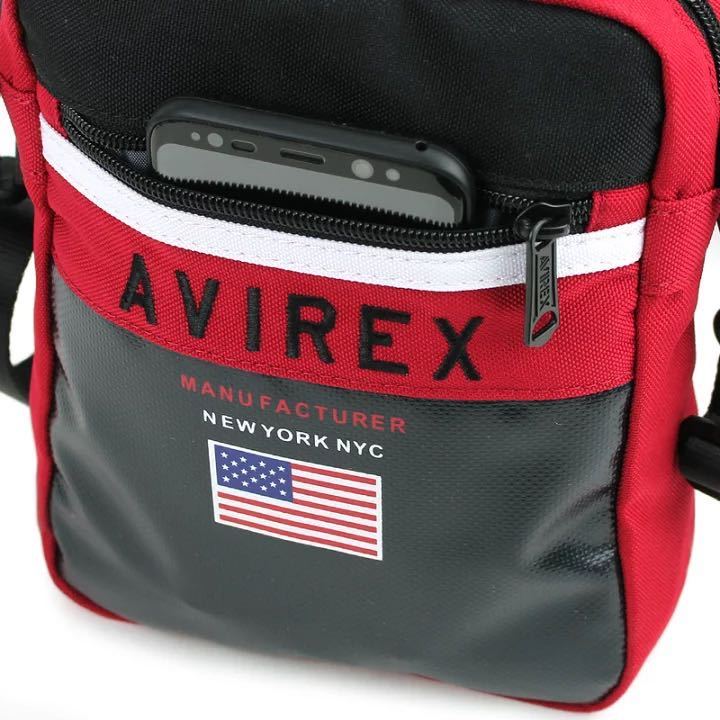 迅速配送 ショルダーバッグ 縦型 AVIREX アヴィレックス オールドスクール 撥水加工 AX2004 2WAYバッグ アビレックス クロ