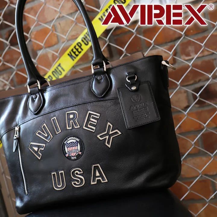  Avirex bag tote bag men's original leather shoulder bag Avirex AVIREX limitated model lady's man and woman use BULTO AVX5627