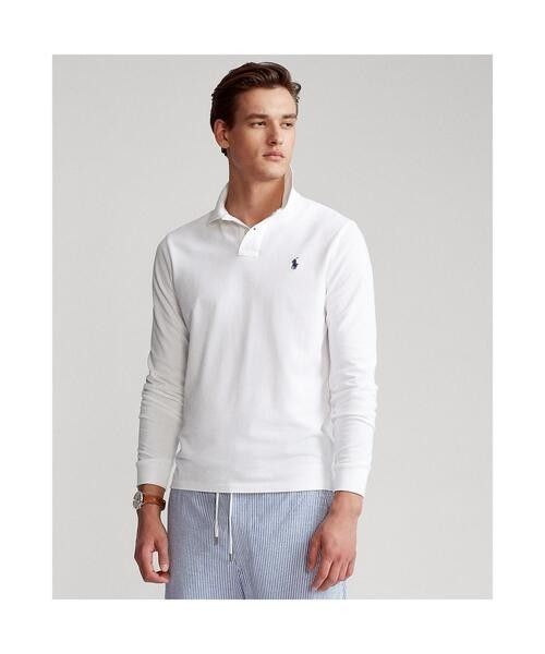 ラルフ・ローレン ポロシャツ XS 長袖 白 無地 POLO RALPH ラルフ・ローレン ポロシャツ XS 長袖 白 無地 POLO RALPH