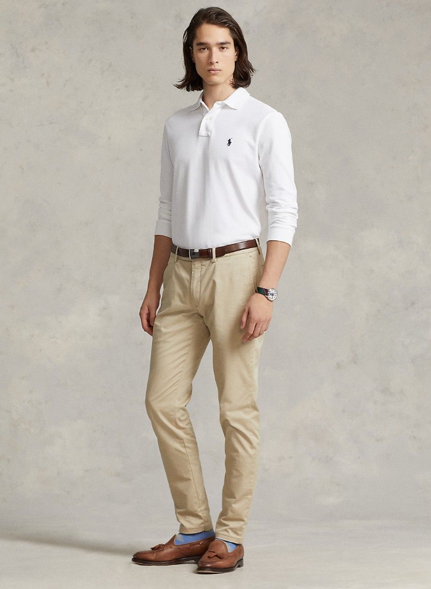 ラルフ・ローレン ポロシャツ XS 長袖 白 無地 POLO RALPH ラルフ・ローレン ポロシャツ XS 長袖 白 無地 POLO RALPH