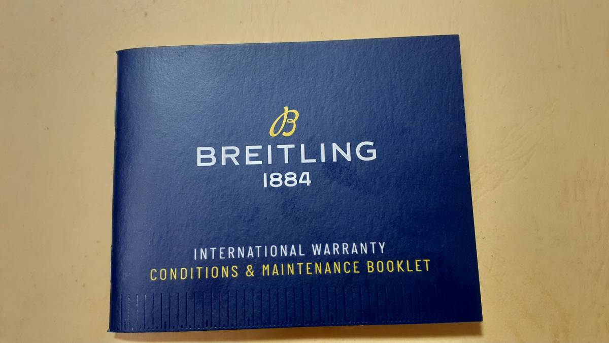 BREITLING Breitling, прилагается, не использовался письменная гарантия брошюра 