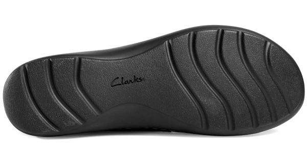 送料無料 Clarks 23.5cm アンクル ブーツ レザー 革 ブラック 黒 シルバー ジッパー コンフォート ブーティー パンプス スニーカー AAA204_画像9