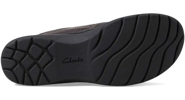 Clarks 24cm スニーカー ブラック レザー ジッパー 軽量 ブーツ サイド ゴア サイド パンプス ヒール オフィス チェルシー AAA206_画像10