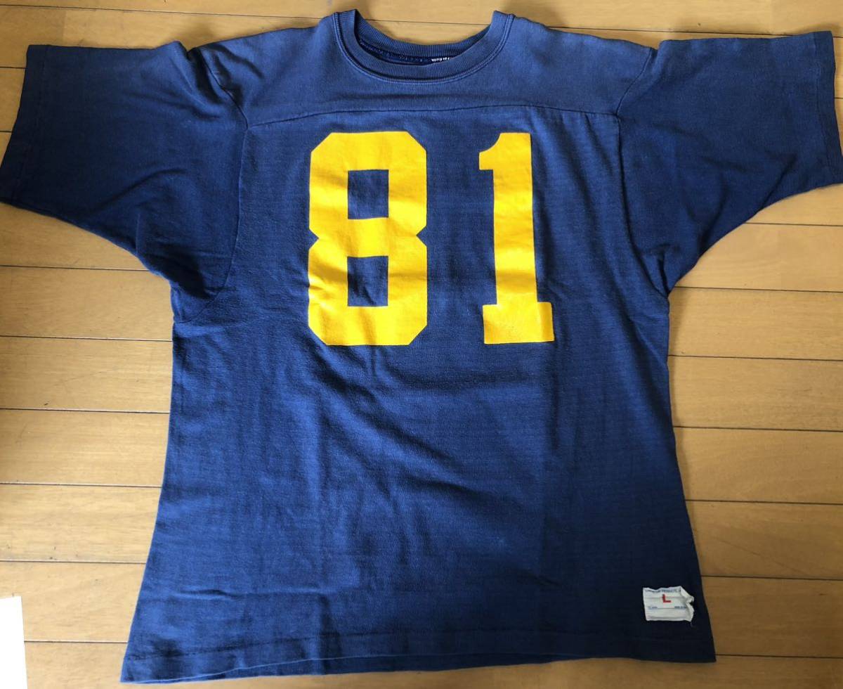 Champion FOOTBALL T L フットボール ビンテージ オリジナル バータグ検501XX/ チャンピオン/リーバイス/当時物/AGOURA T/60s〜70s_画像3