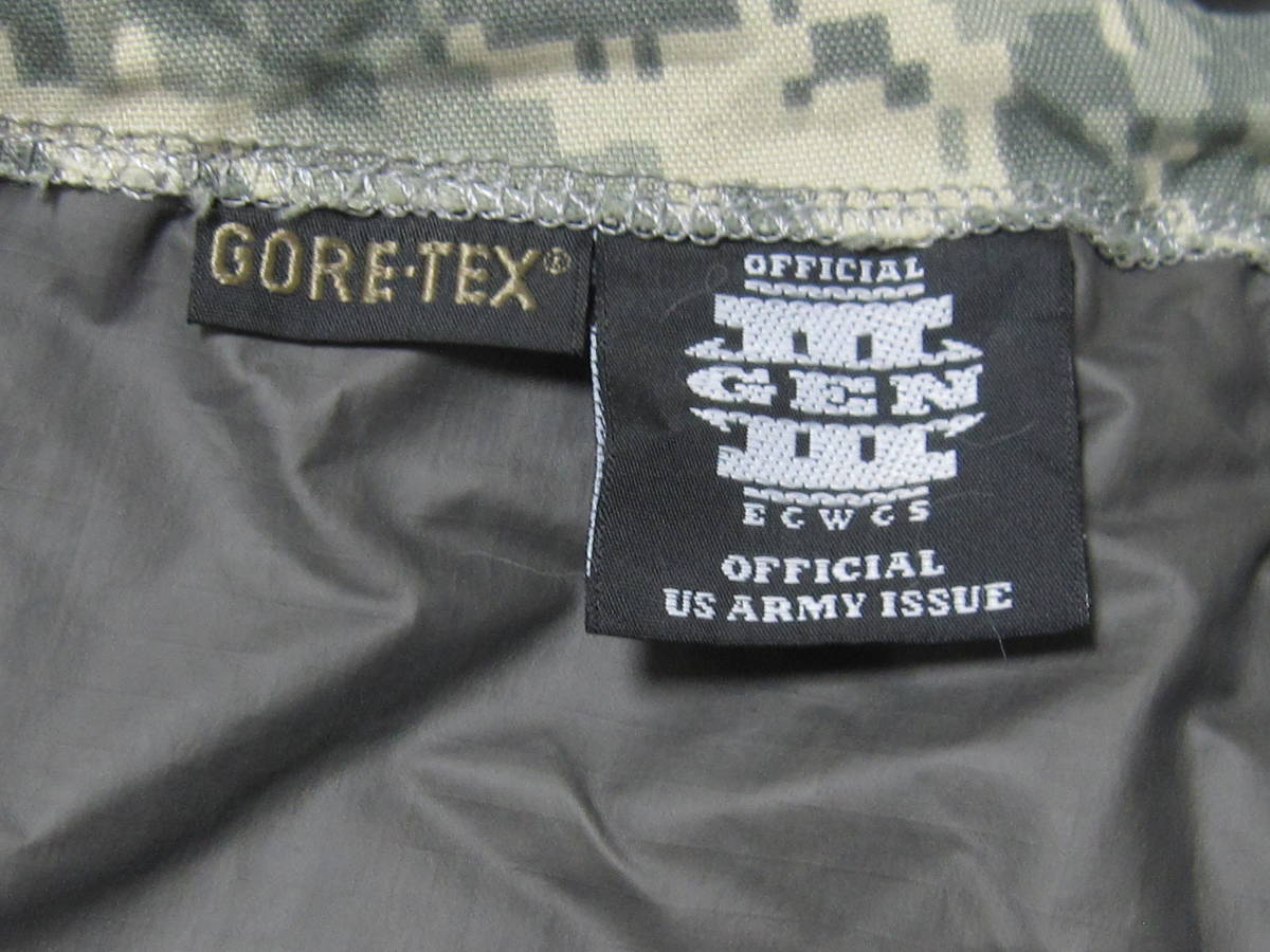 米軍放出品 U.S.ARMY ACU GENIII ECWCS GORE-TEX Pants LARGE-REGULAR _画像5
