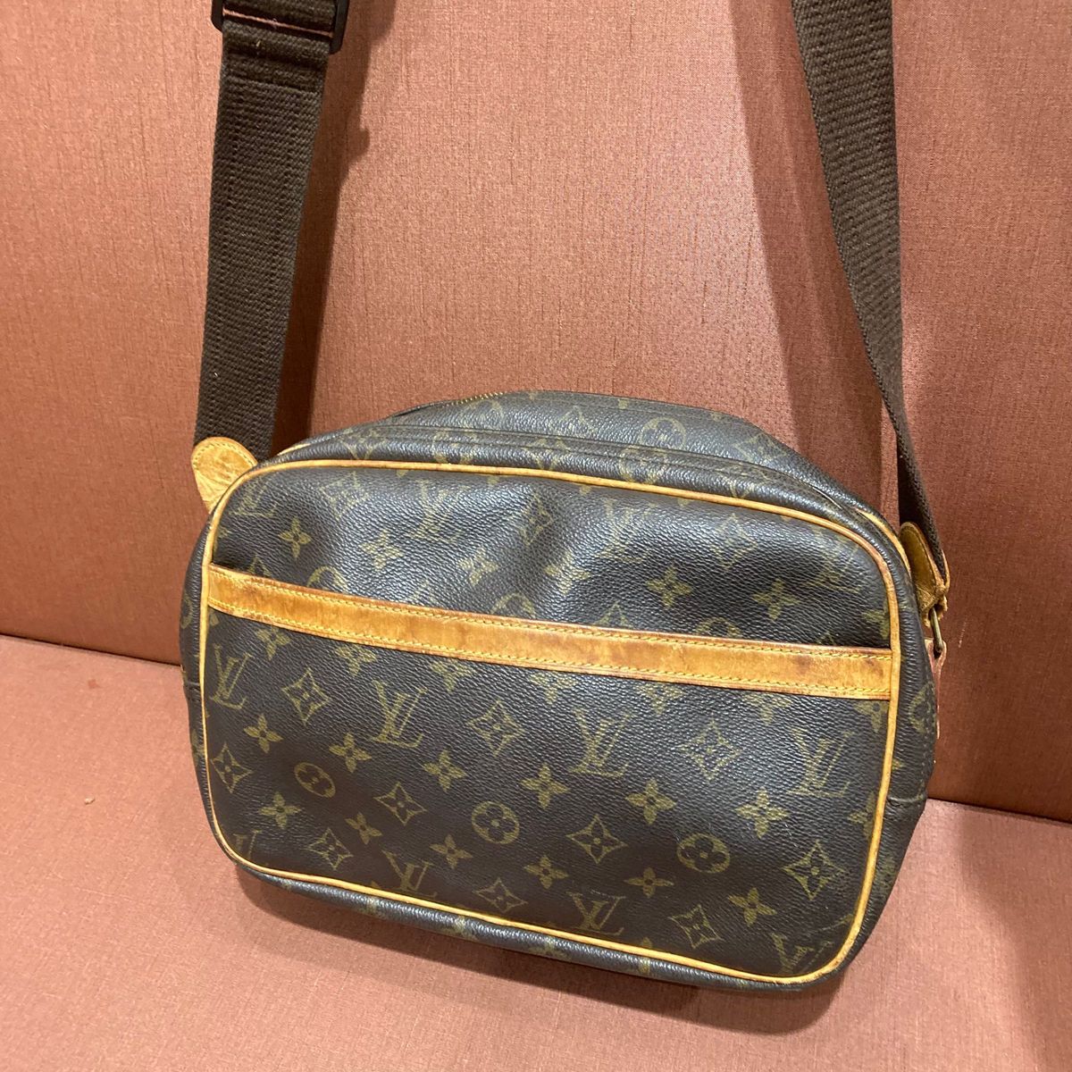 LOUIS VUITTON ルイヴィトン モノグラム ショルダーバッグ ワンショルダー リポーターPM ブラウン ファッション