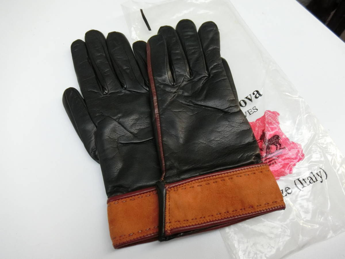 Madova GLOVES マドヴァ グローブ 革　レザー　サイズ6　イタリア製　試し程度