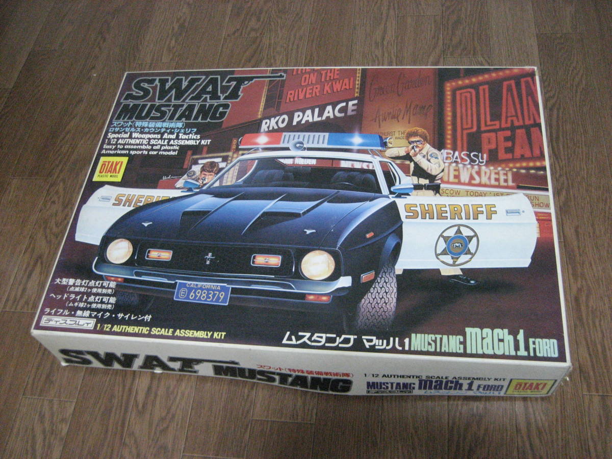 780F オータキ ＳWAT MUSTANG 1/12 MUSTANG MACH1 FORD　ディスプレイモデル_画像1