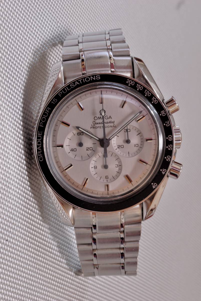 中古　オメガOMEGA 純正　アポロ11号月着陸10周年記念シルバー文字板　イタリア限定　黒針６本セット_カスタムイメージ　時計は含まれません