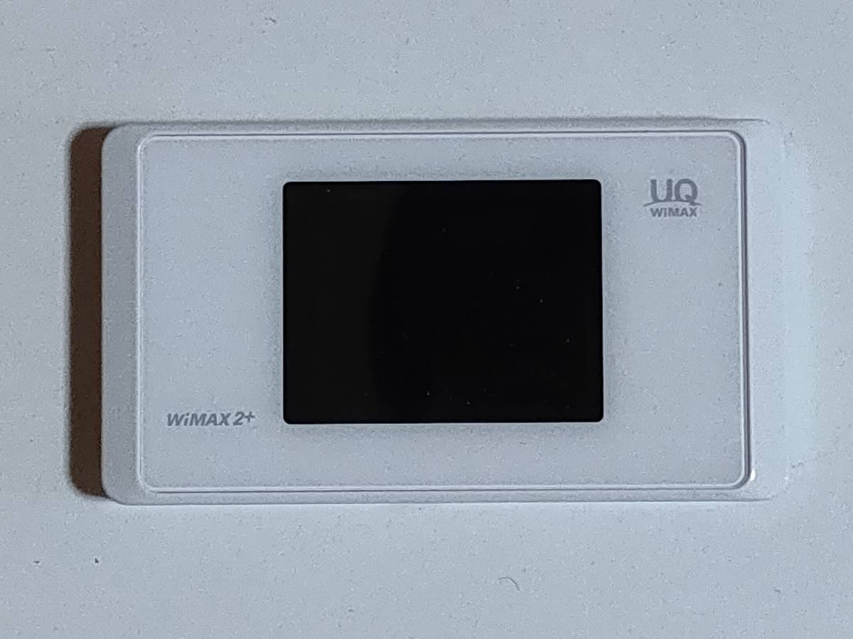 【中古一部動作確認品】UQ WiMAX2+ Speed WiFi NEXT WX05　NEC NAD35SWU ピュアホワイト_画像3