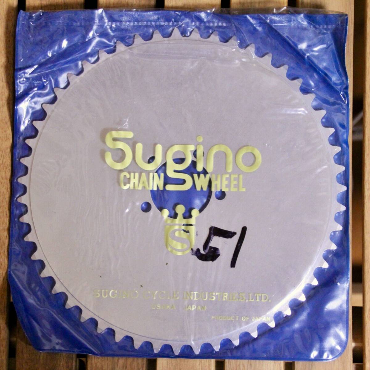 未使用 長期保管品 デッドストック スギノ SUGINO パターンレス チェーンリング 51T 薄歯 PX TA プロダイ ファニー