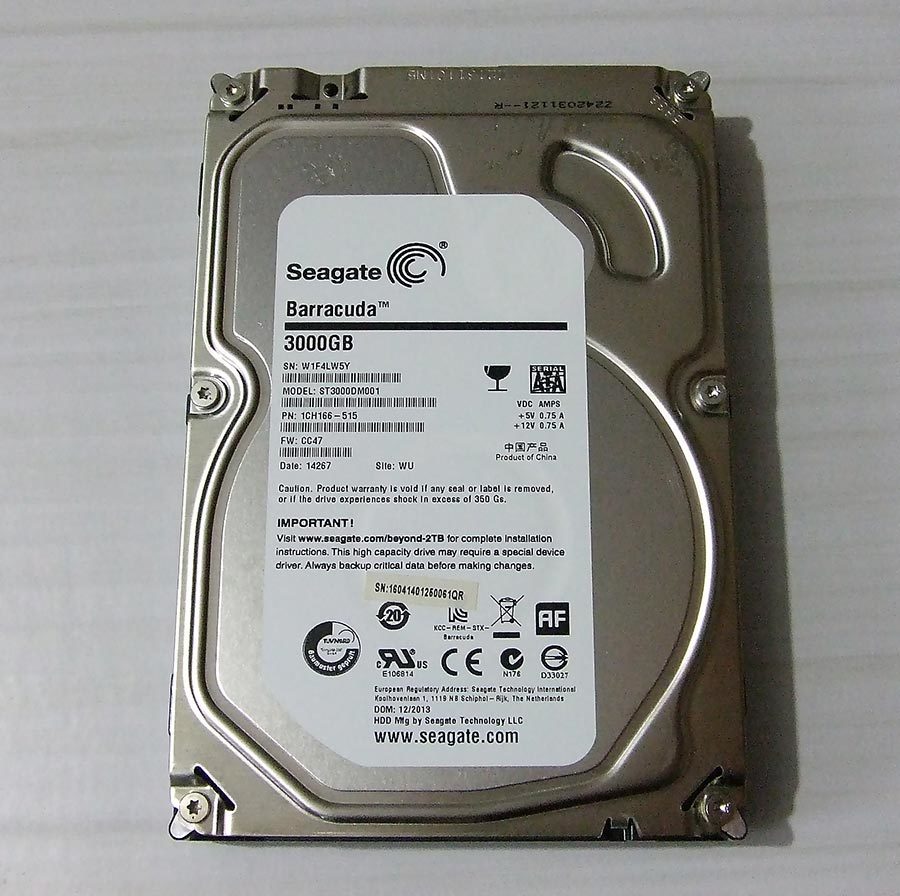 Seagate Barracuda ST3000DM001 3TB HDD ジャンク_画像1