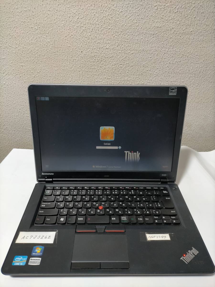 ジャンク品 ThinkPad Edge E420 TYPE 1141-CTO_画像2