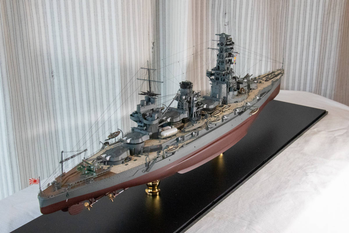 送料無料　1/350　旧日本海軍戦艦「山城」　完成品　ケース入り_画像3