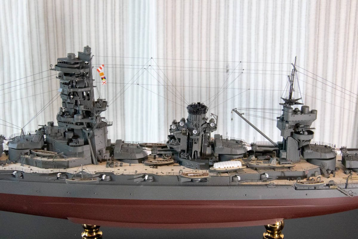 送料無料　1/350　旧日本海軍戦艦「山城」　完成品　ケース入り_画像8
