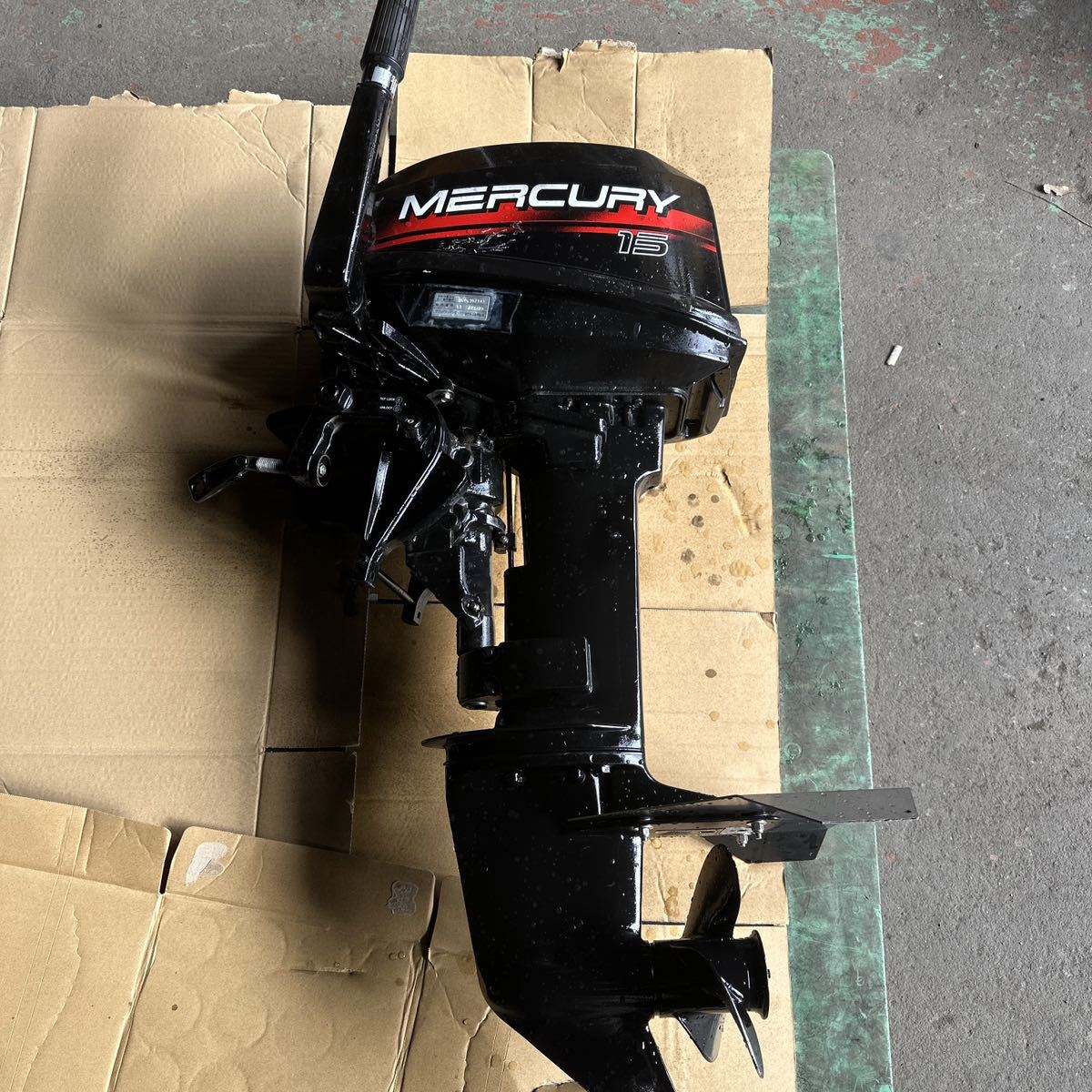 岐阜発 MERCURY マーキュリー 15馬力 船外機 エンジン 動作 岐阜発 MERCURY マーキュリー 15馬力 船外機 エンジン 動作