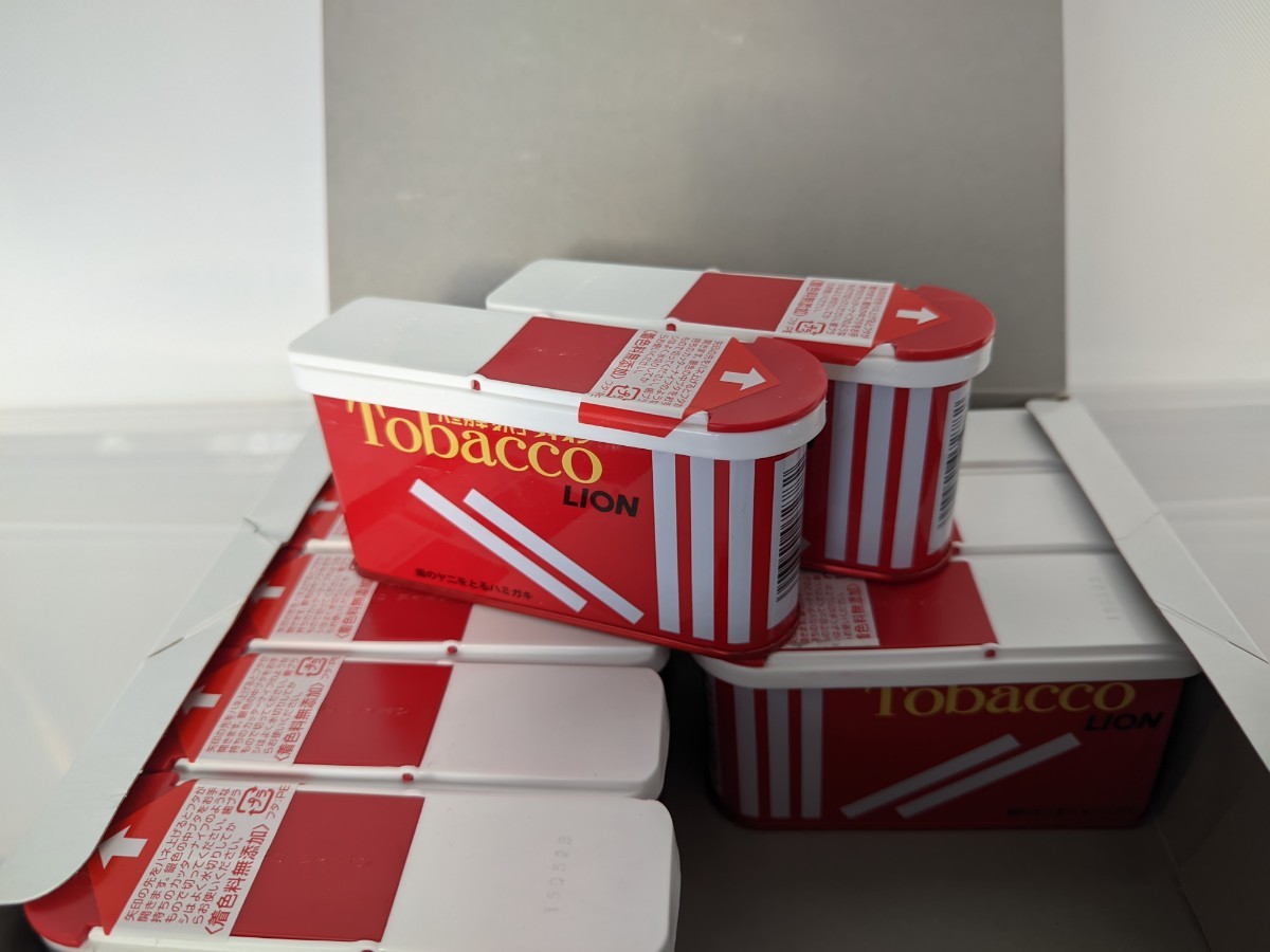 タバコライオン Tobacco LION 10個セットケース入り 歯磨き粉 新品未使用品_画像1