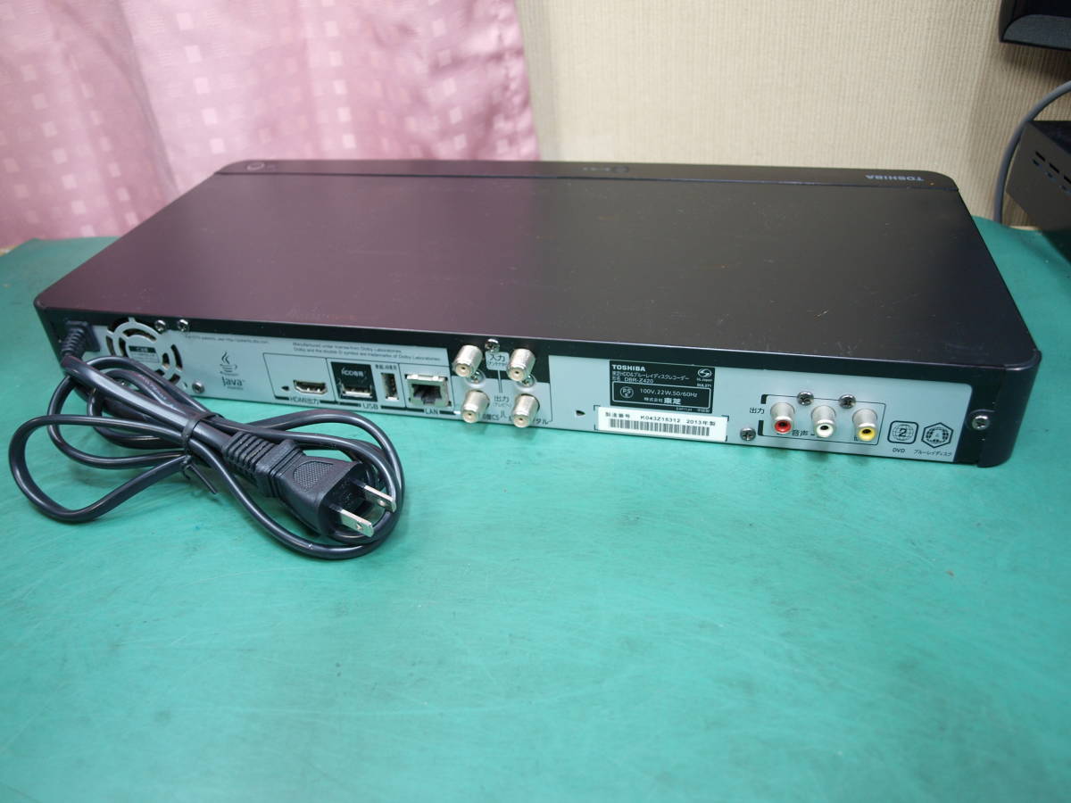 東芝1TB HDD/BDレコーダー DBR-Z420 RM0 B-CASリモコンHDMI1ケーブル付_画像9