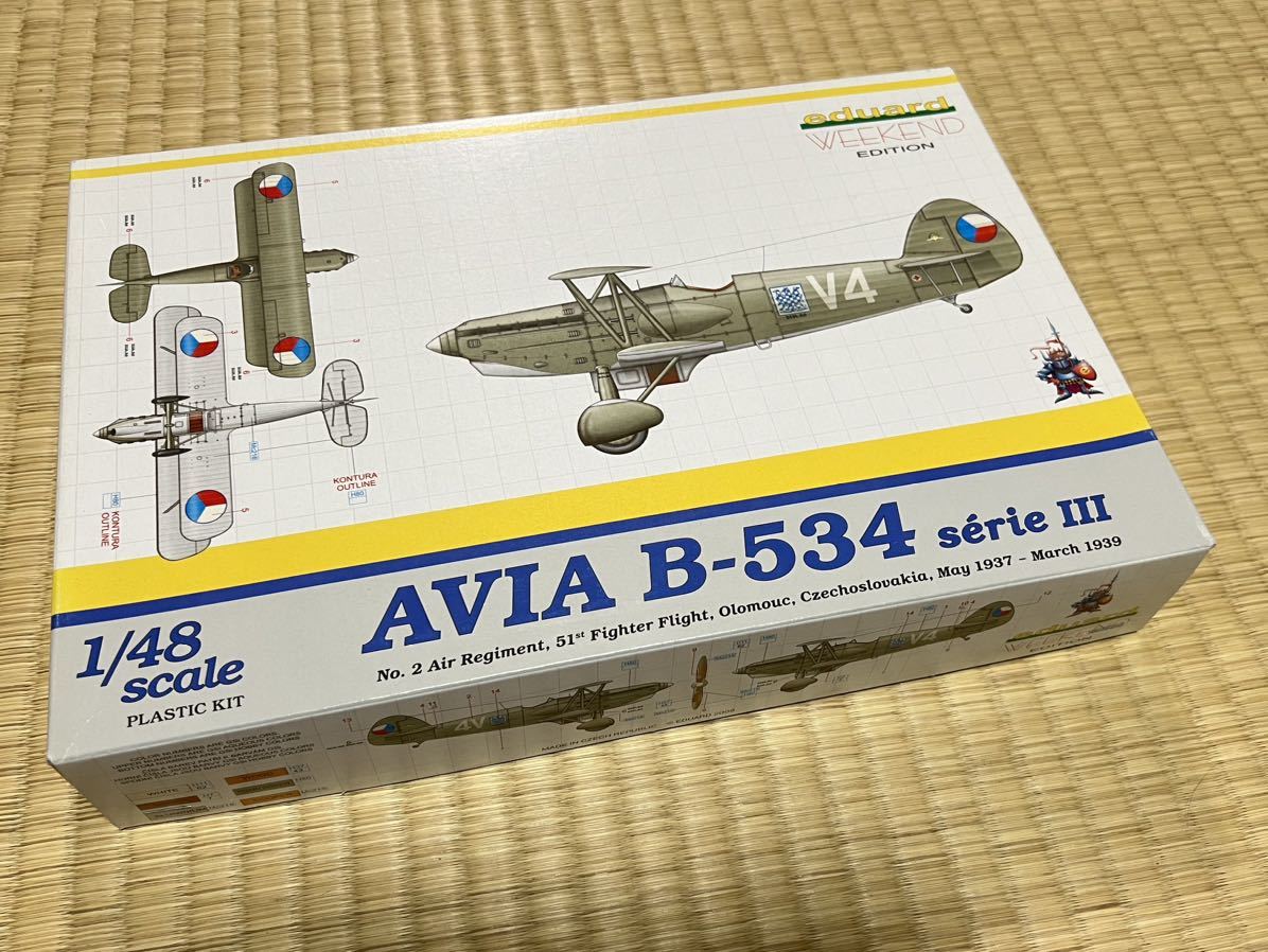 エデュアルド 1/48 アビア B-534 weekend editionチェコ AVIA アヴィア eduard ウィークエンド エディション_画像1