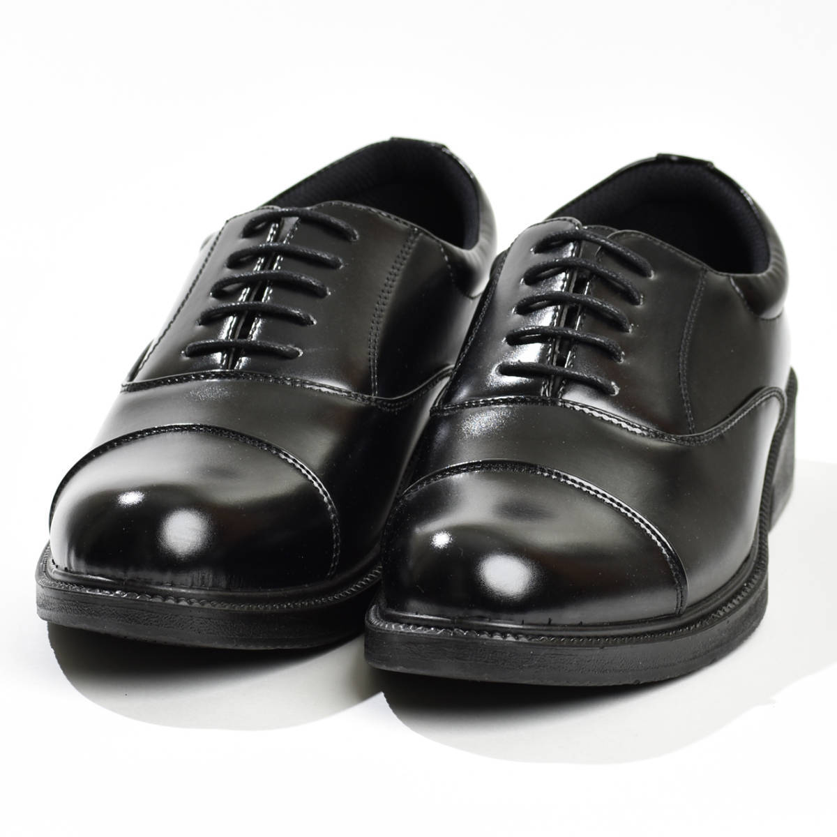 ビジネスシューズ メンズ 幅広 4E 24.5cm 紳士靴 フォーマル 仕事 新品 ストレートチップ_画像3