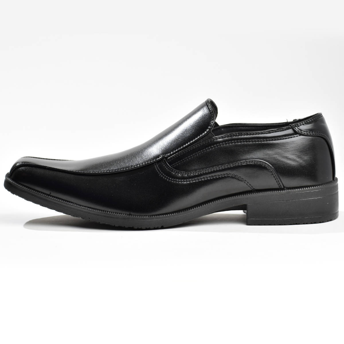 ビジネスシューズ メンズ ローファー 黒 靴 革靴 新品 仕事 柔らか 軽量 28.0cm_画像4
