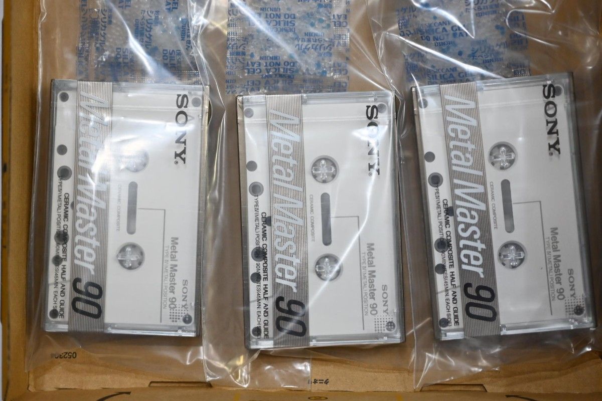 新品未開封　SONY METAL MASTER　METAL-MST90 メタルポジション　カセットテープ　90分の3個セット