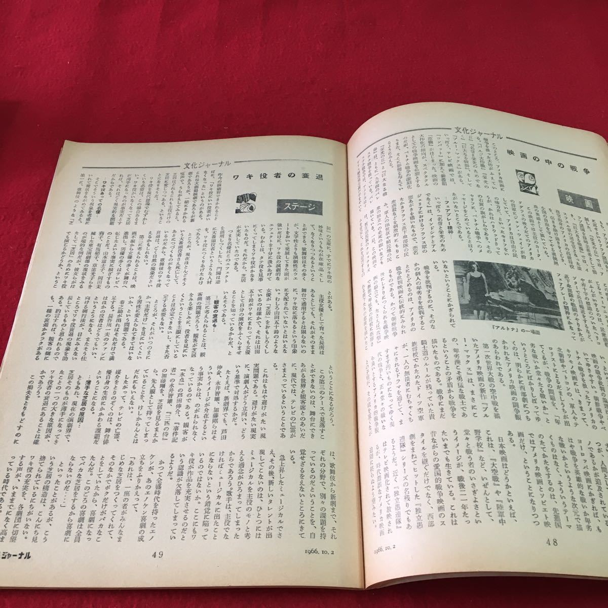 S7g-104 朝日ジャーナル 1966 VoL.8 No.41 人間性の次元から 戦後ベストセラー物語 旅情 昭和41年10月2日発行_画像6