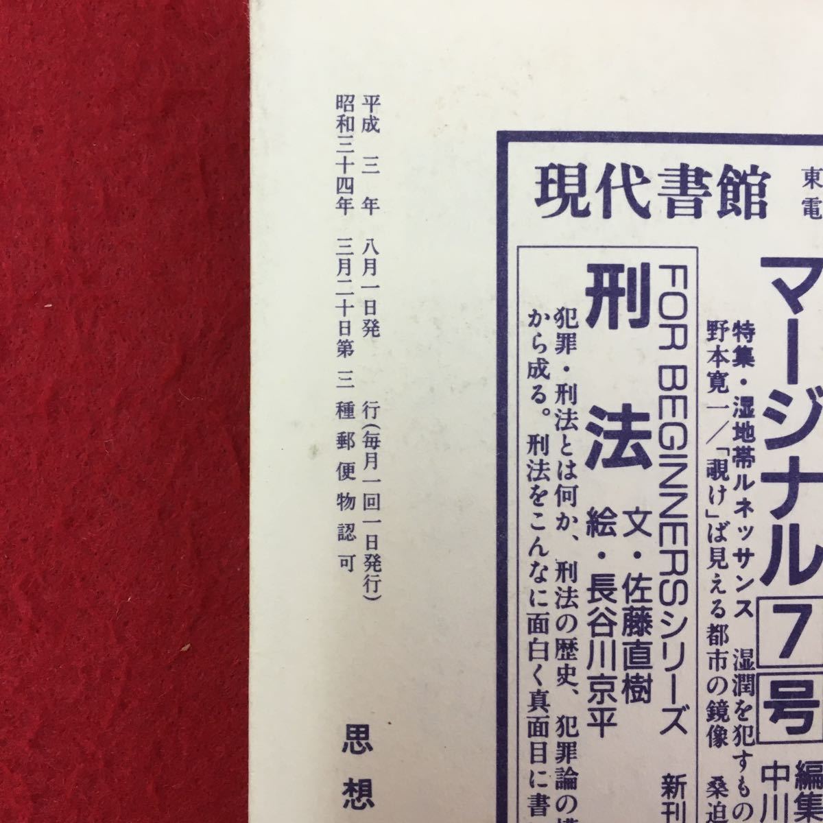 S7g-202 思想の科学 戦後思想の再検討 1991 No.143 平成 3年8月1日発行 憲法の経済学的意味 近代国家概念の再検討へ 少数者論の再検討 _画像8