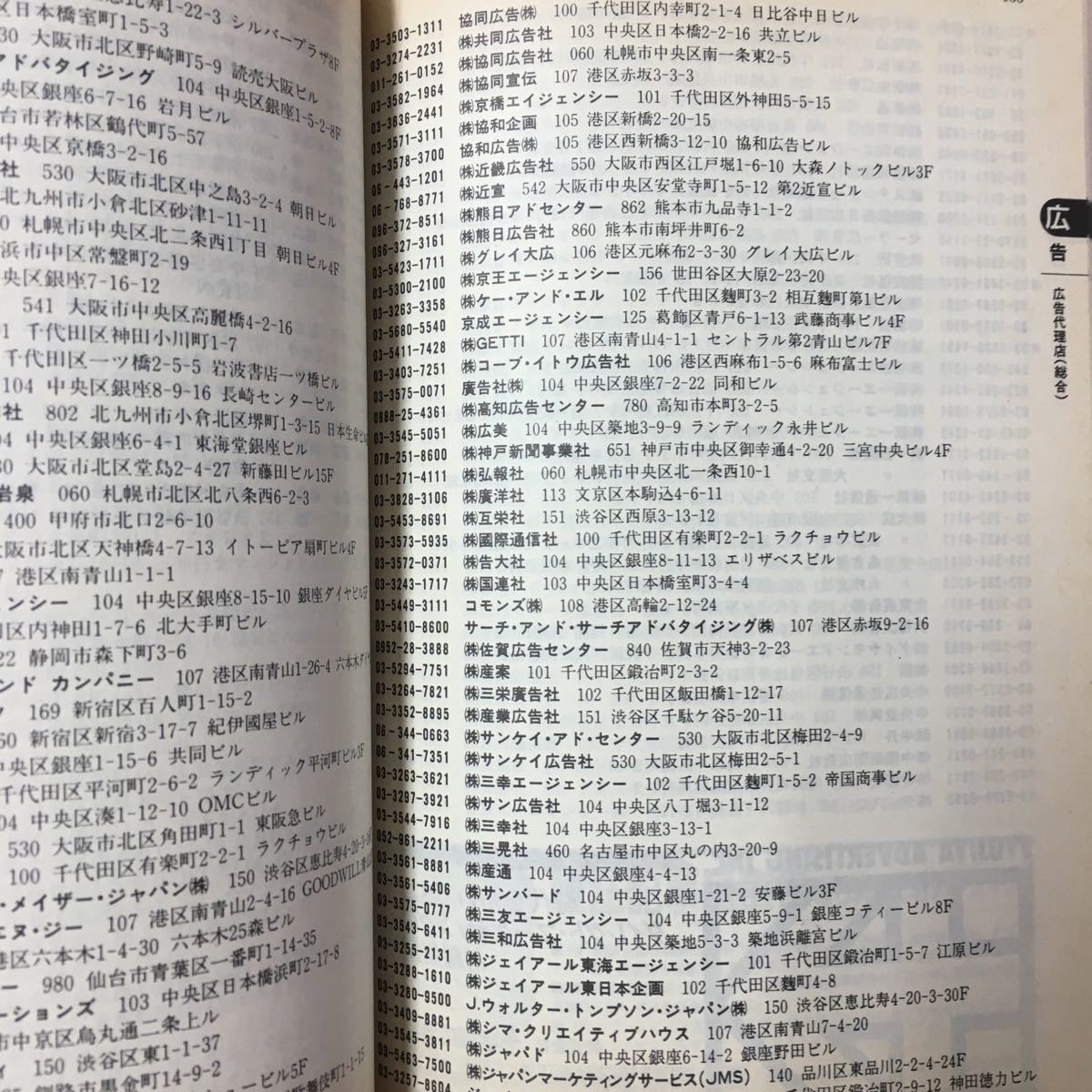 S7h-138 マスコミ電話帳'97 宣伝会議別冊 あらゆる分野の人と企業の連絡先が一目でわかる! 1996年11月25日発行 ジャーナリスト ルポライタ_画像6