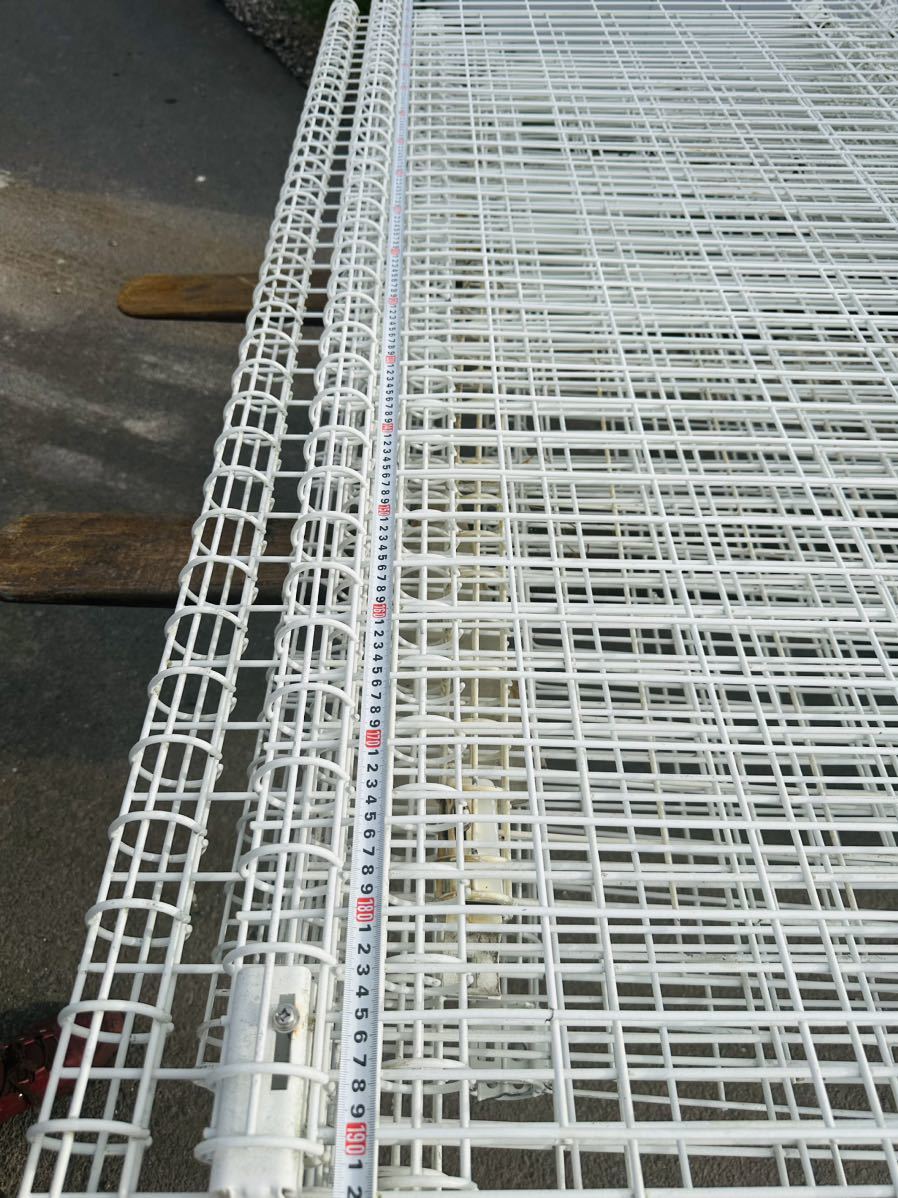  steel mesh fence white 10 sheets present condition goods Gifu prefecture Gifu city pickup limitation width approximately 190taka approximately 90