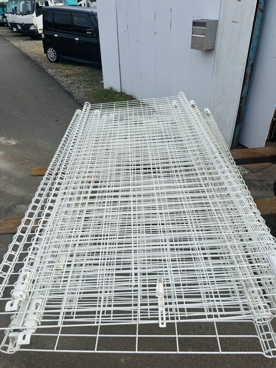  steel mesh fence white 10 sheets present condition goods Gifu prefecture Gifu city pickup limitation width approximately 190taka approximately 90