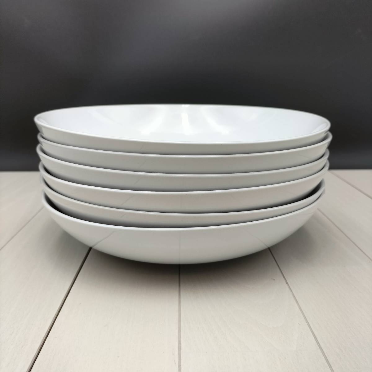 (B-2312TW1)*IKEA* Ikea * plate *6 point *Φ24cm×H5cm* white * ceramics made *