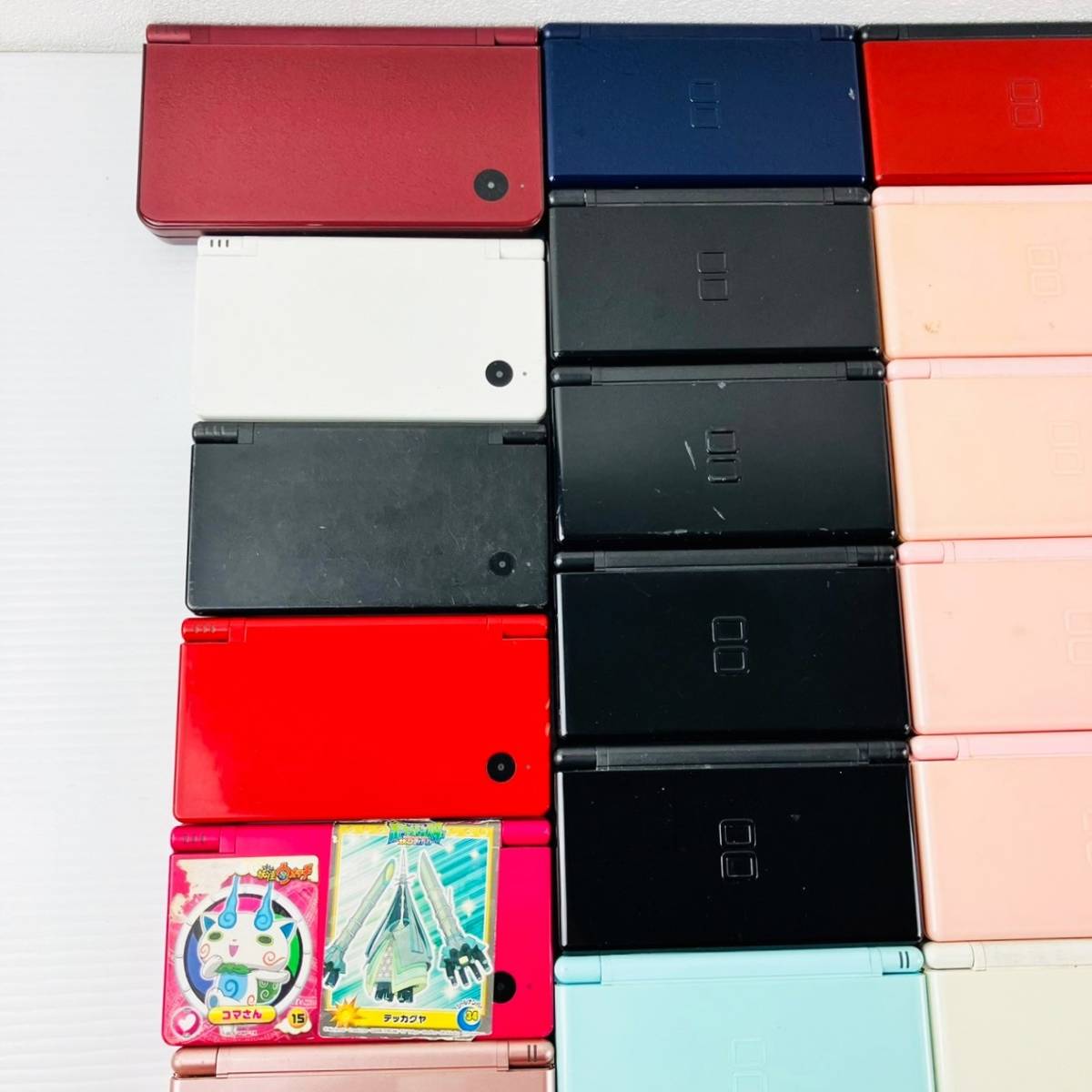 ★22【ジャンク／32台セット！】Nintendo DS Lite LL 本体 まとめ ホワイト 白 ブラック 黒 レッド 赤 ピンク ミントブルー 水色 任天堂 _画像5