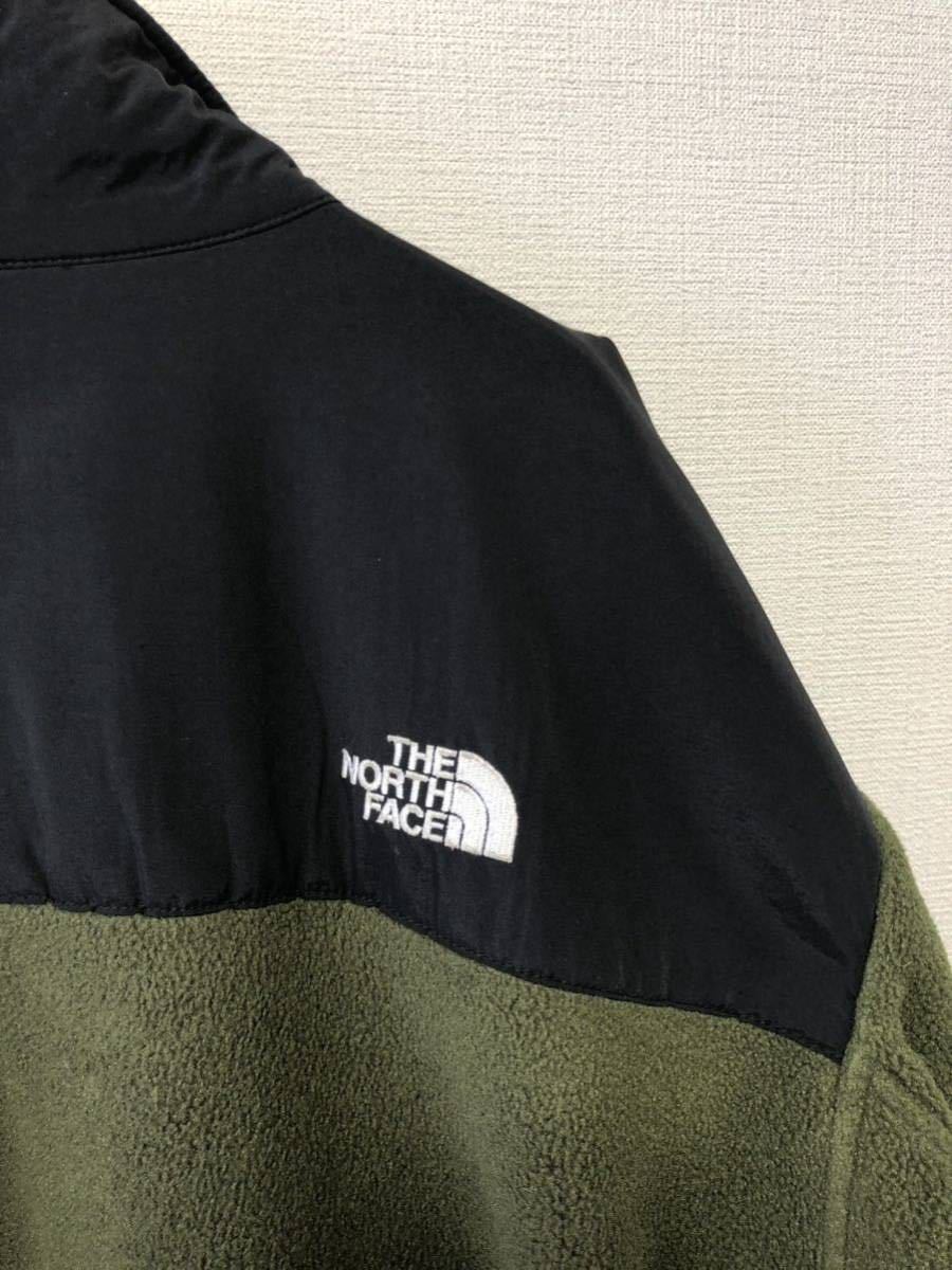 90's THE NORTH FACE VINTAGE ノースフェイス ビンテージ デナリ フリース ジャケット カーキ ブラック ヌプシ バルトロ ダウン 茶タグ_画像9