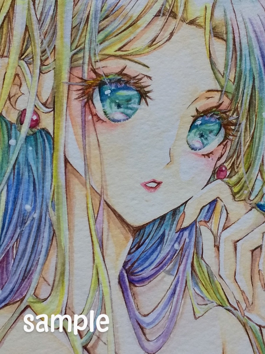 同人手描きイラスト*FF6 セリス(A6)_画像2