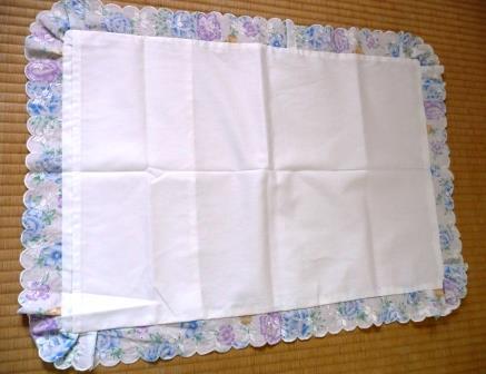 まくらカバー ４枚組 送料無料 色柄おまかせ 日本製 枕カバー 約４３cm×６３cm 本体 綿100% フリル部分 ポリエステル ６５% 綿３５%の画像4