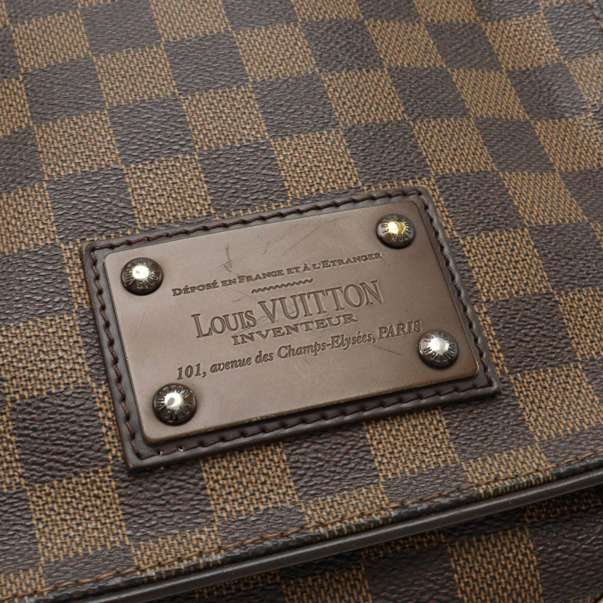 LOUIS VUITTON ルイ ヴィトン ダミエ ブルックリンPM ショルダーバッグ 斜め掛け_画像9