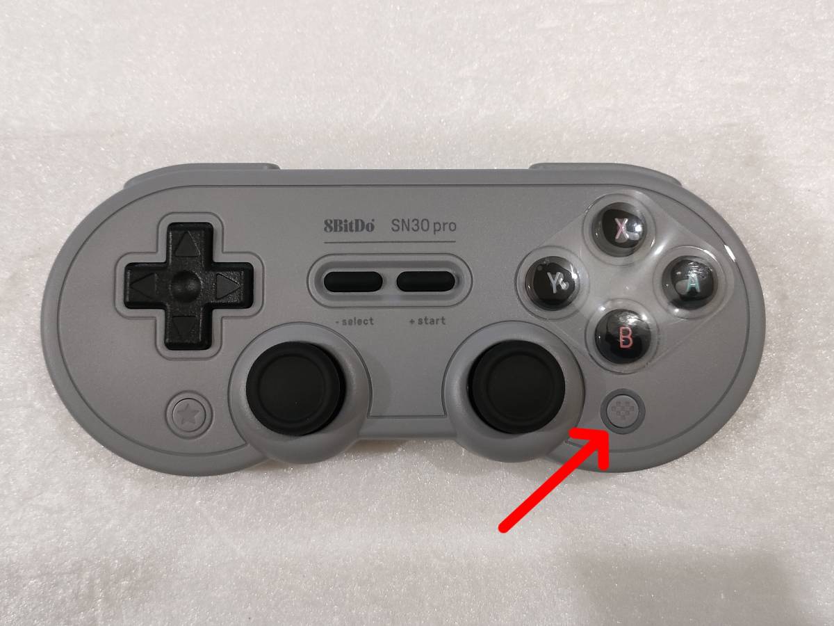 訳アリ品 ジャンク扱い 8BitDo SN30 Pro Bluetooth コントローラー Grayバージョン 正規品 ※ホームボタン認識しない_画像2