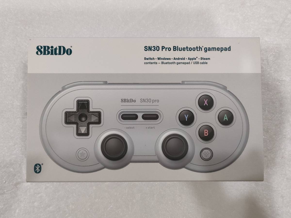 訳アリ品 ジャンク扱い 8BitDo SN30 Pro Bluetooth コントローラー Grayバージョン 正規品 ※ホームボタン認識しない_画像6