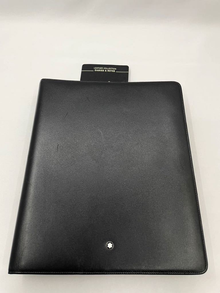 モンブラン ノートカバー A4サイズ ブラック 極美品 モンブラン ノートカバー A4サイズ ブラック 極美品
