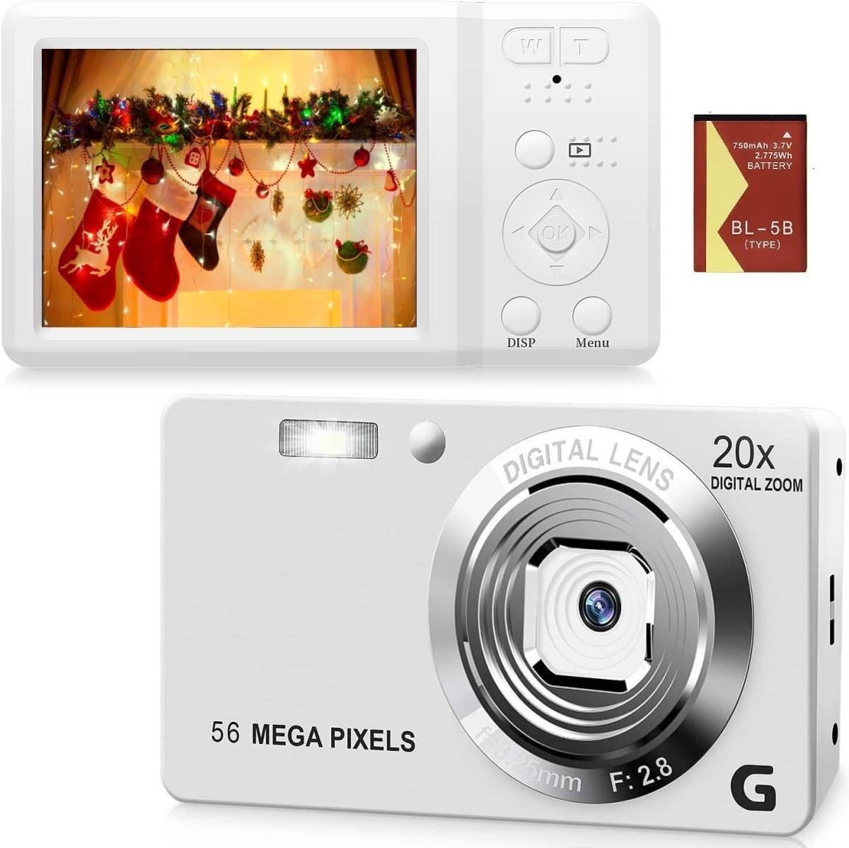 デジカメ4Ｋ 小型デジタルカメラ ポケットカメラ5600万高画素 _画像2