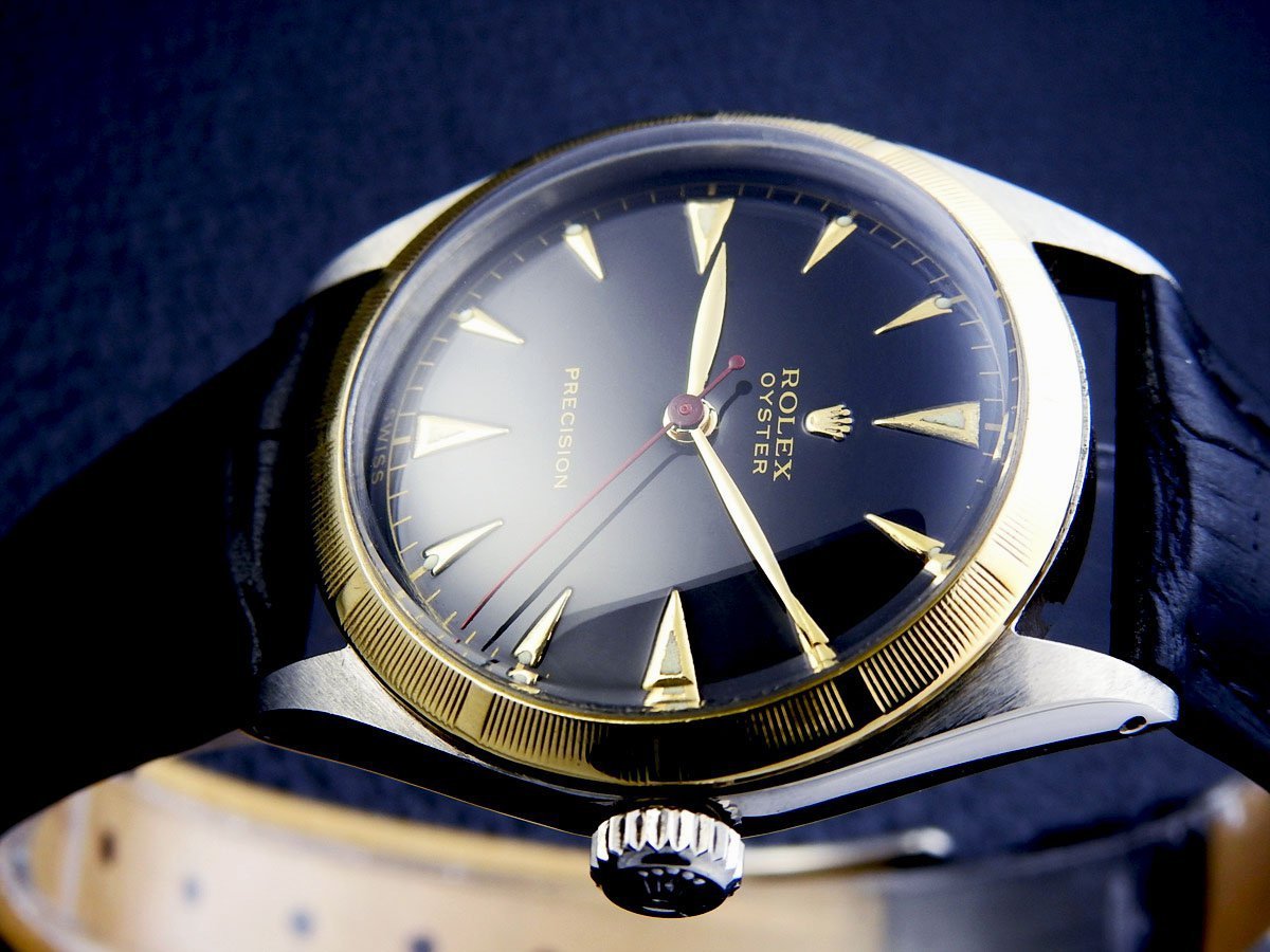 ROLEX OYSTER オイスター　エンジンターンドベゼル Ref.6082 メンズ手巻き (動作中 . 外観美品) / 34 mm_画像2